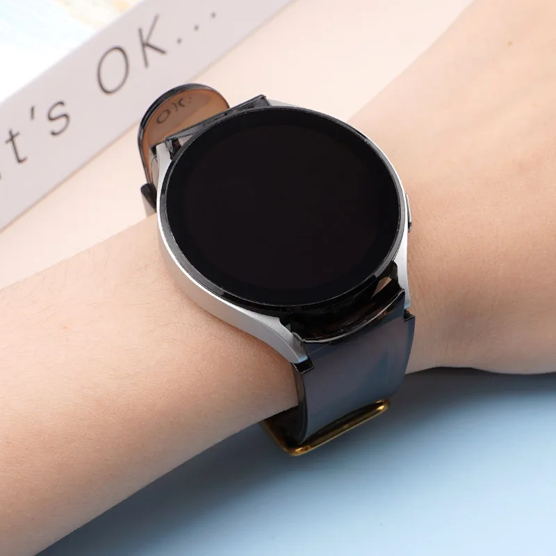 Band For Samsung Galaxy Watch 4 classic 46mm 42mm No Gaps Transparent Silicone Bracelet correa Galaxy Watch 4 5 44mm 40mm Strap