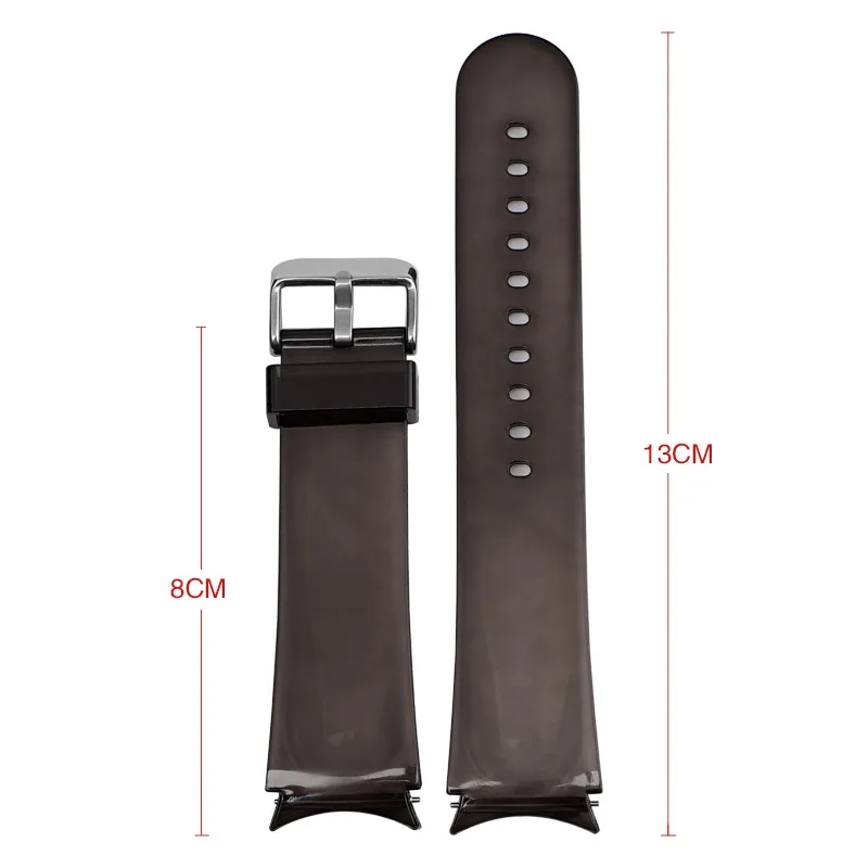 Band For Samsung Galaxy Watch 4 classic 46mm 42mm No Gaps Transparent Silicone Bracelet correa Galaxy Watch 4 5 44mm 40mm Strap