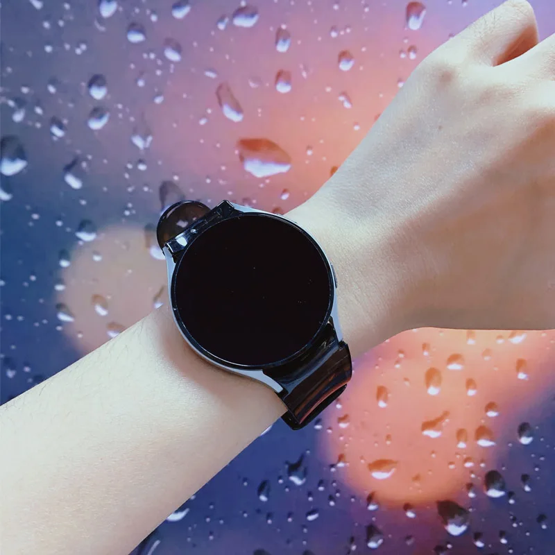 Band For Samsung Galaxy Watch 4 classic 46mm 42mm No Gaps Transparent Silicone Bracelet correa Galaxy Watch 4 5 44mm 40mm Strap