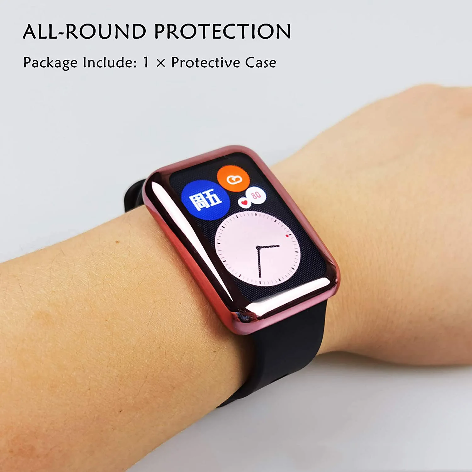 Plated Cover For Huawei Watch fit Case Smartwatch TPU Bumper All-Around Screen Protector Huawei Watch fit new 2021 Case