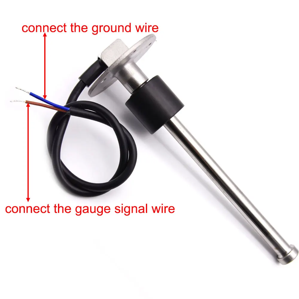 240~33ohms Marine Fuel Level Gauge Sensor Boat RV Water Level Sensor Tank Sending Unit Tank Fuel Sensor Indicator 12V 24V