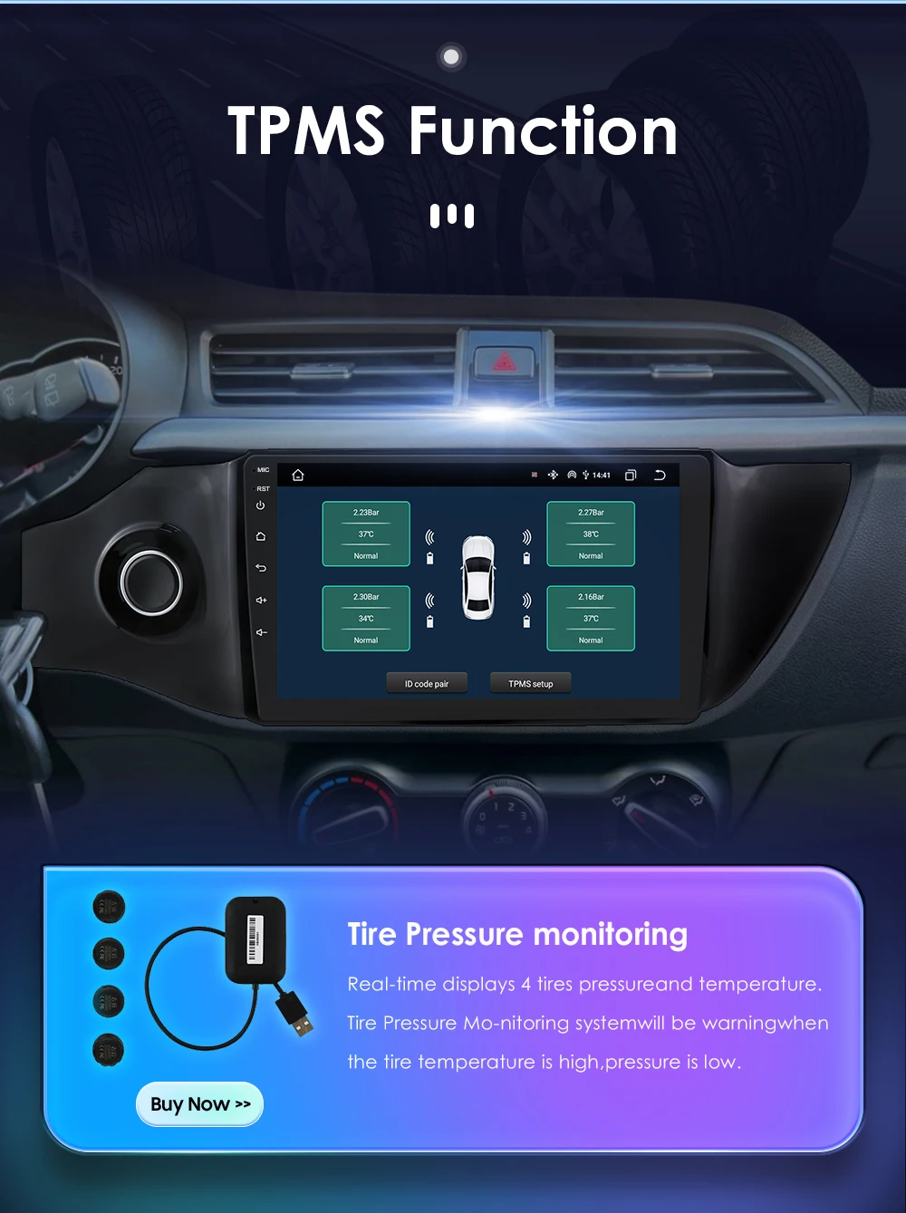 Hizpo 8 Cores Carplay Car Radio Android Auto Multimedia Player For KIA K2 RIO 4 2017-2019 2 Din GPS Navigation Stereo 8G 128G