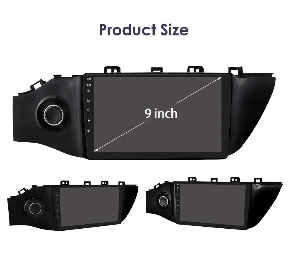 Hizpo 8 Cores Carplay Car Radio Android Auto Multimedia Player For KIA K2 RIO 4 2017-2019 2 Din GPS Navigation Stereo 8G 128G