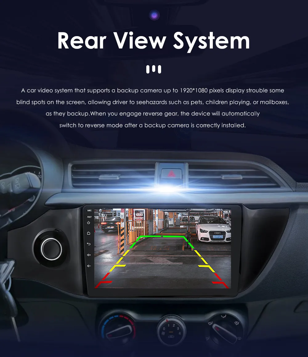 Hizpo 8 Cores Carplay Car Radio Android Auto Multimedia Player For KIA K2 RIO 4 2017-2019 2 Din GPS Navigation Stereo 8G 128G