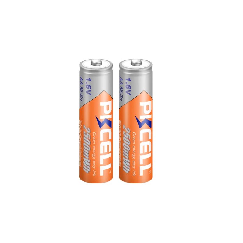PKCELL AA Batteries 2500MWH+AAA 900MWH 1.6V NIZN AAA Rechargeable Battery NI-ZN AA/AAA Batterias with AA/AAA Battery Box Holder