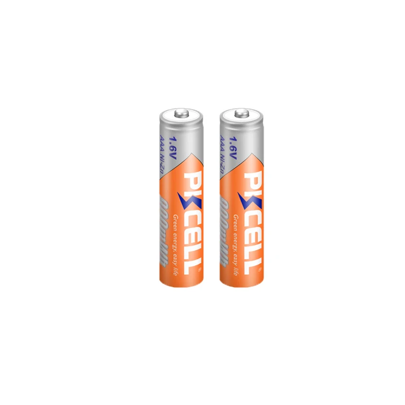 PKCELL AA Batteries 2500MWH+AAA 900MWH 1.6V NIZN AAA Rechargeable Battery NI-ZN AA/AAA Batterias with AA/AAA Battery Box Holder