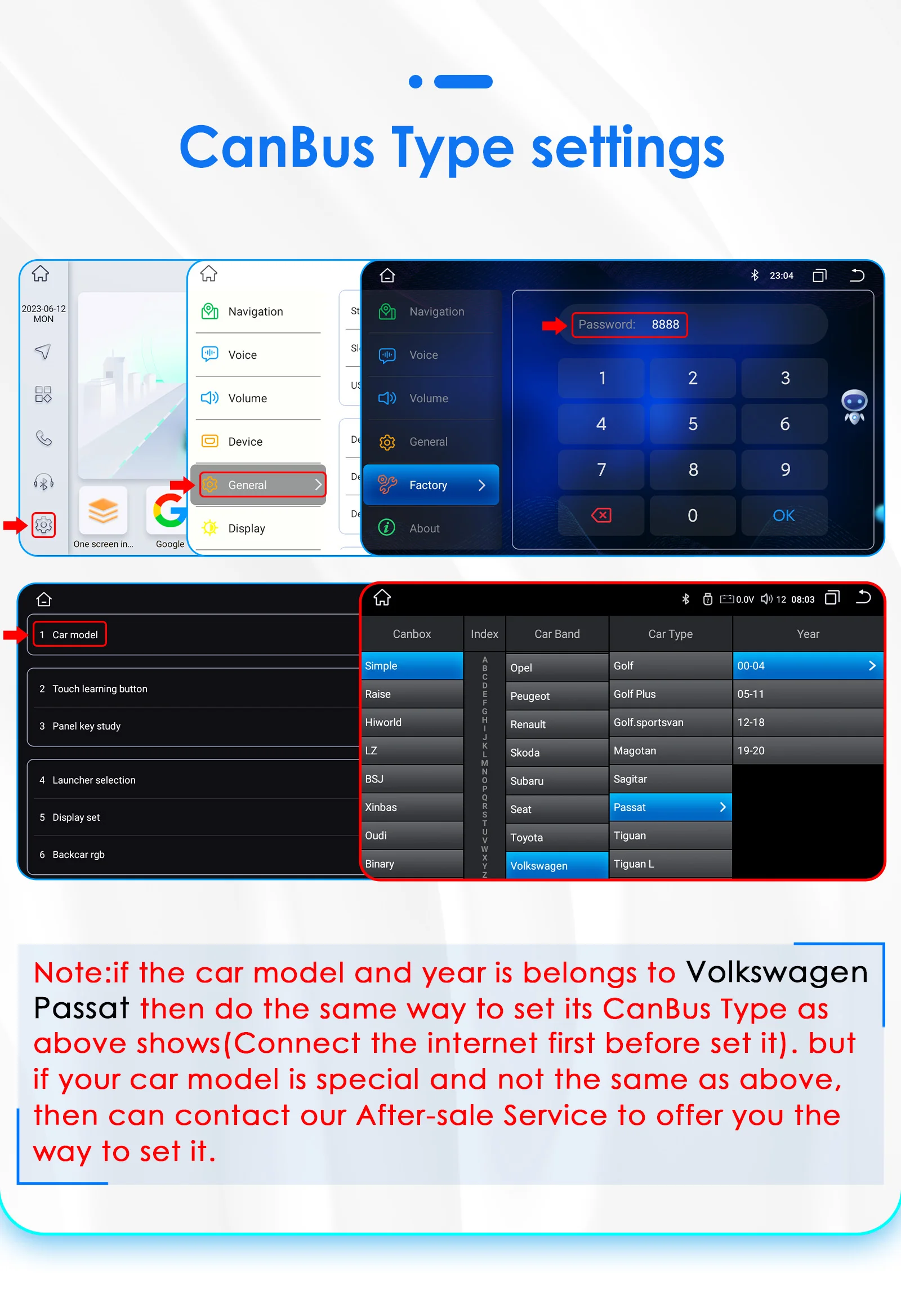 Hizpo 7" Car Radio Multimedia Player Adnroid GPS for VW PASSAT B5 MK4 MK5 SHARAN Jetta Bora Polo TRANSPORT T5 CITI CHICO Carplay
