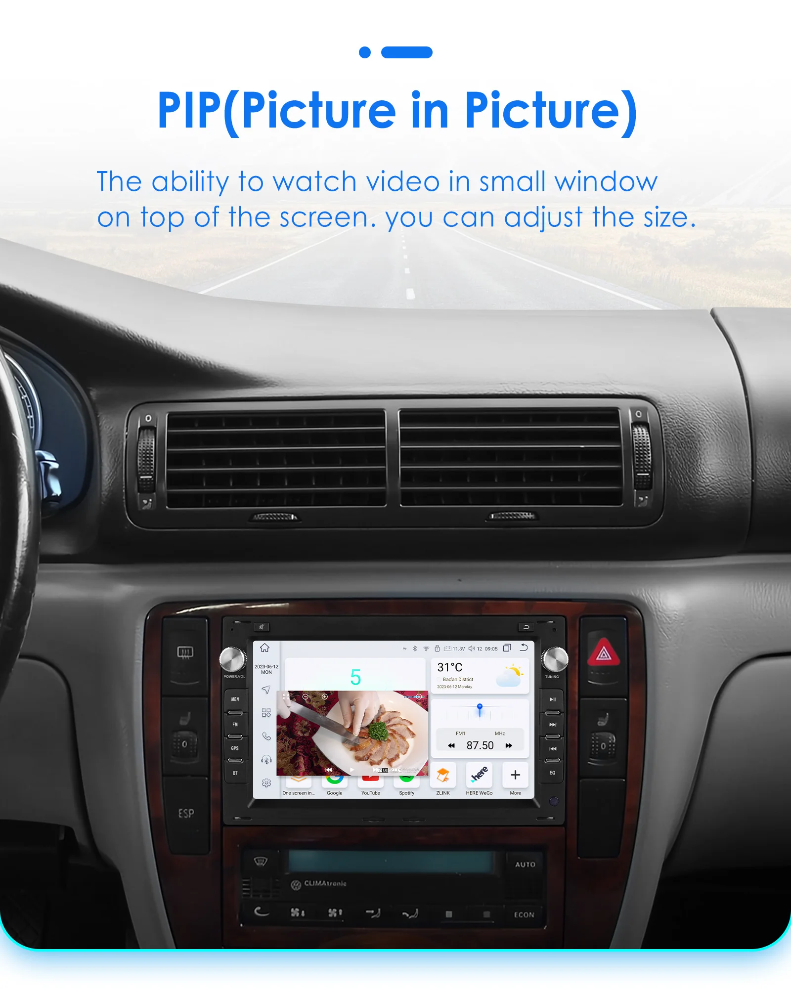 Hizpo 7" Car Radio Multimedia Player Adnroid GPS for VW PASSAT B5 MK4 MK5 SHARAN Jetta Bora Polo TRANSPORT T5 CITI CHICO Carplay
