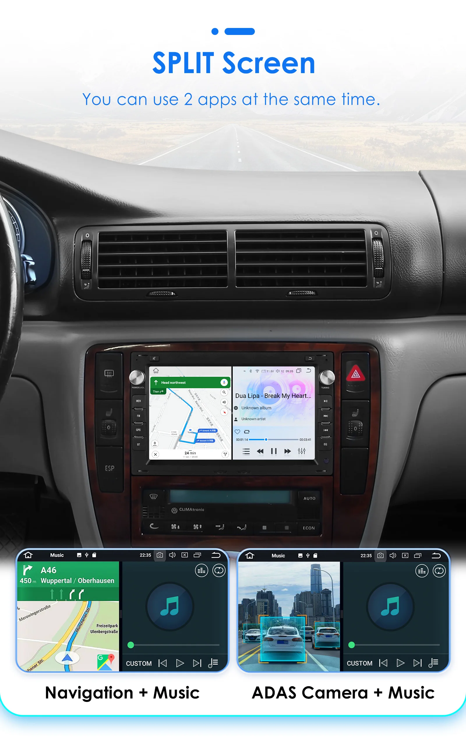 Hizpo 7" Car Radio Multimedia Player Adnroid GPS for VW PASSAT B5 MK4 MK5 SHARAN Jetta Bora Polo TRANSPORT T5 CITI CHICO Carplay