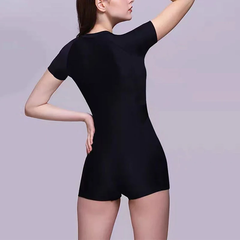 Women One-Piece Swimsuit Polyester Chlorine Resistant Swimwear Surfing Sport Female Swimming Suits With Skirt Hot Spring bathing