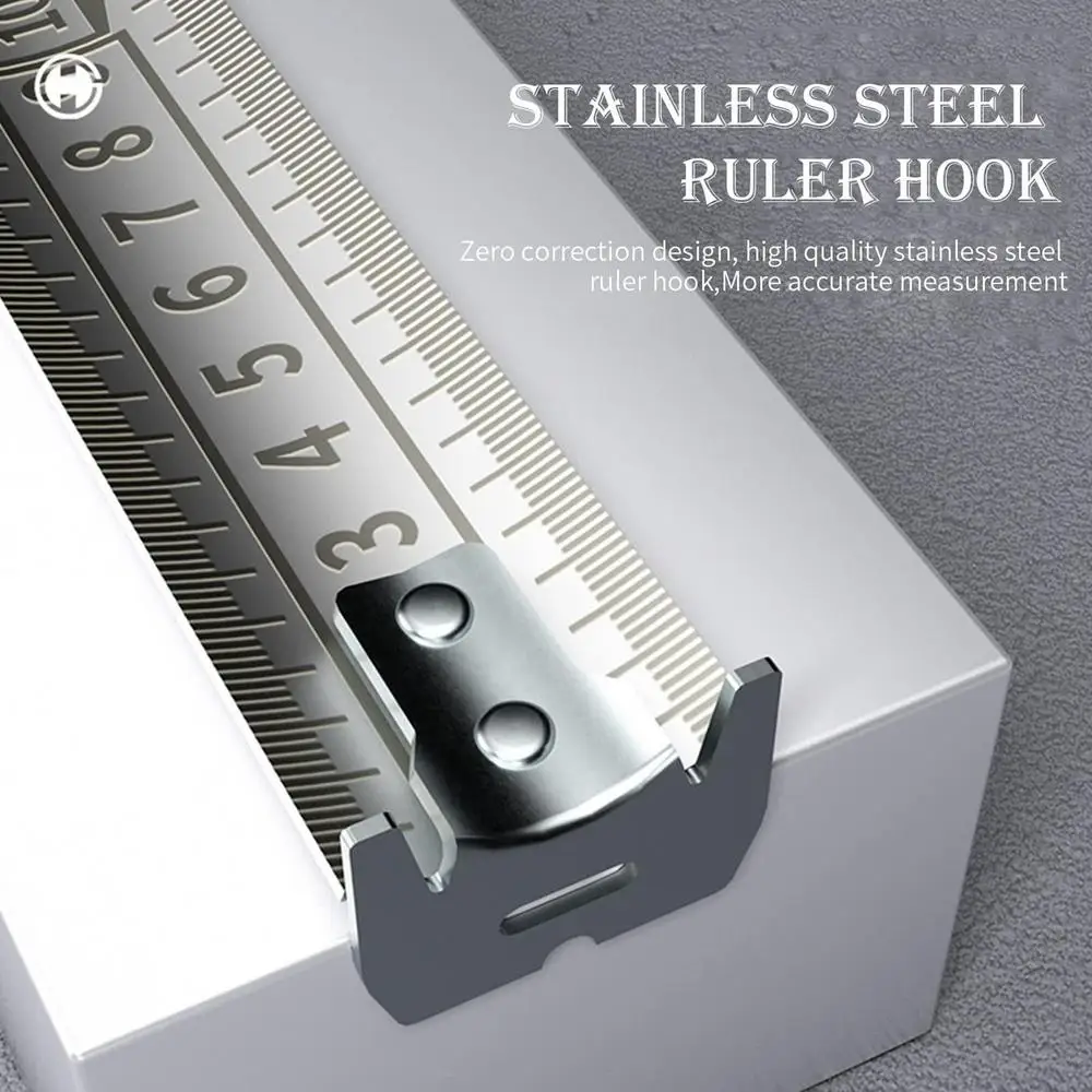 Hollow Carbon Steel Nickel Plated Ruler Washable Waterproof Resistant Distance Analyzer High Precision Metal Measuring Scale