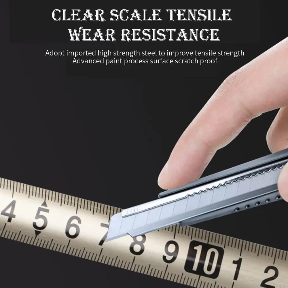 Hollow Carbon Steel Nickel Plated Ruler Washable Waterproof Resistant Distance Analyzer High Precision Metal Measuring Scale