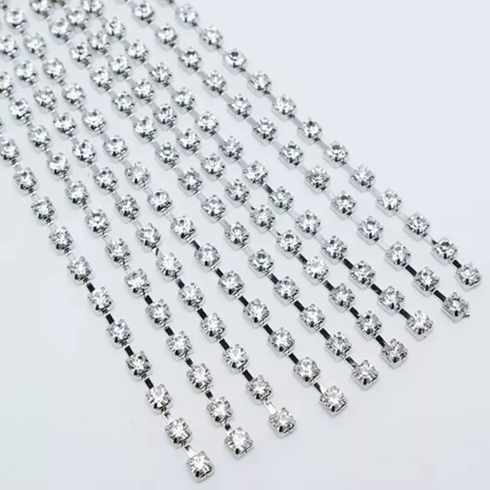 Stonefans Fashion Indian Tassel Jewelry Necklace Decoration Rhinestone Fringe Necklaces 2025 Y2K Crystal Choker for Women Party