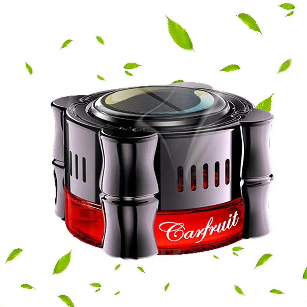 Car Air Freshener Solar 60ml Car Perfume Scent Fragrance Air Purifier DIY Natural Essential Oil Diffuser 360 Degree Rotating
