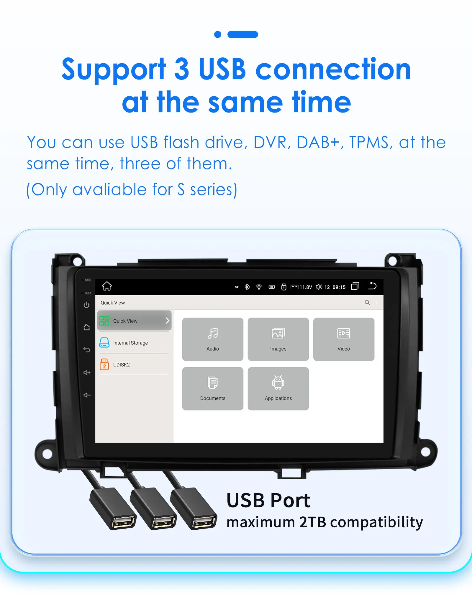 Hizpo For Toyota Sienna XL30 2010-2014 Car Radio Multimedia Video Player Navigation Stereo GPS Android Auto Carplay 8G+128GB RDS