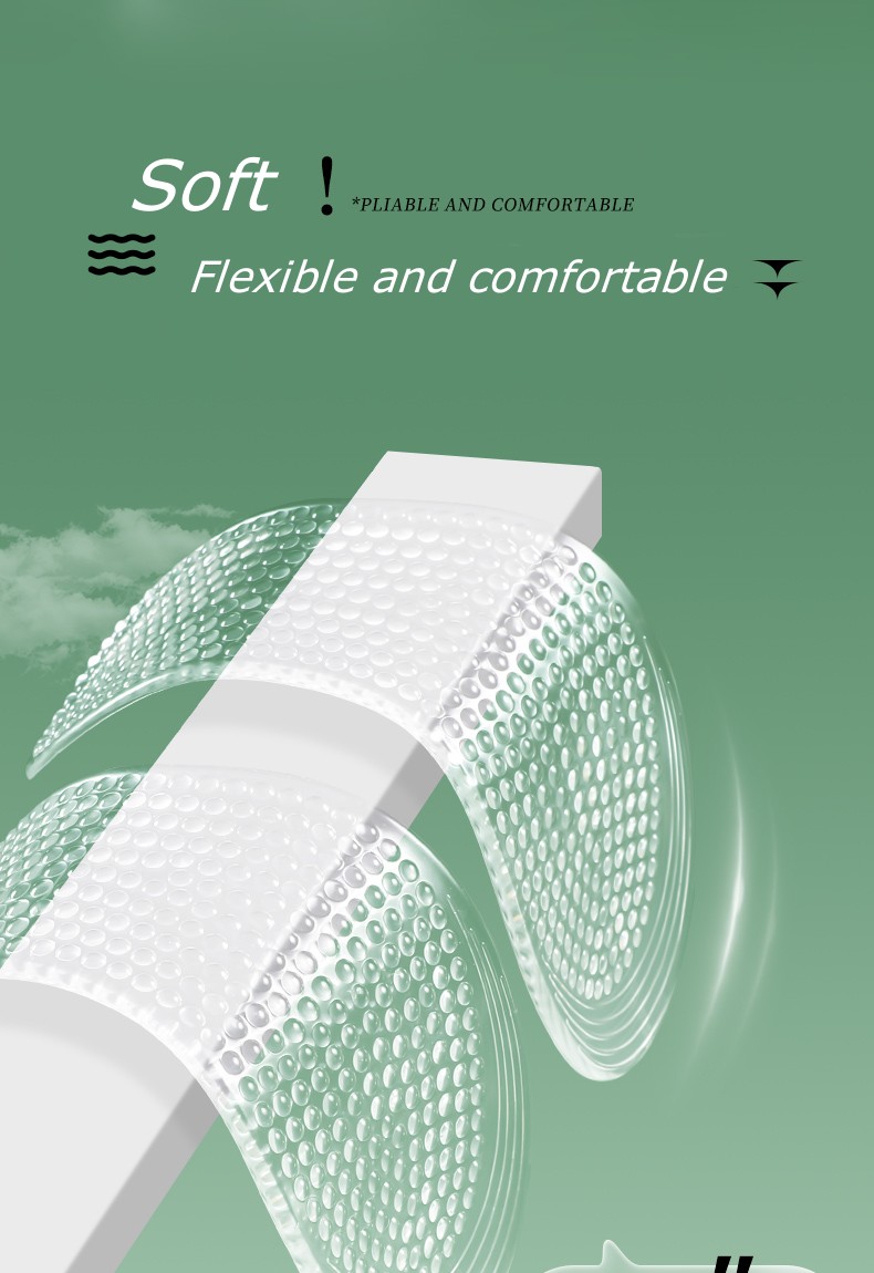 Non Slip Silicone Insoles for Shoes Orthotic Arch Support Insole Soft Shoe Inserts Sport Anti-slip Template Man Women Shoe Sole