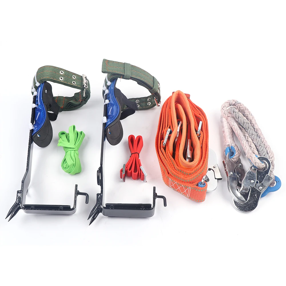 Tree-climbing Artifact Upright Tree-climbing Tool Big Crutch Shoes Tree Pole Climbing Spike Set for Outdoor Fruit Pick