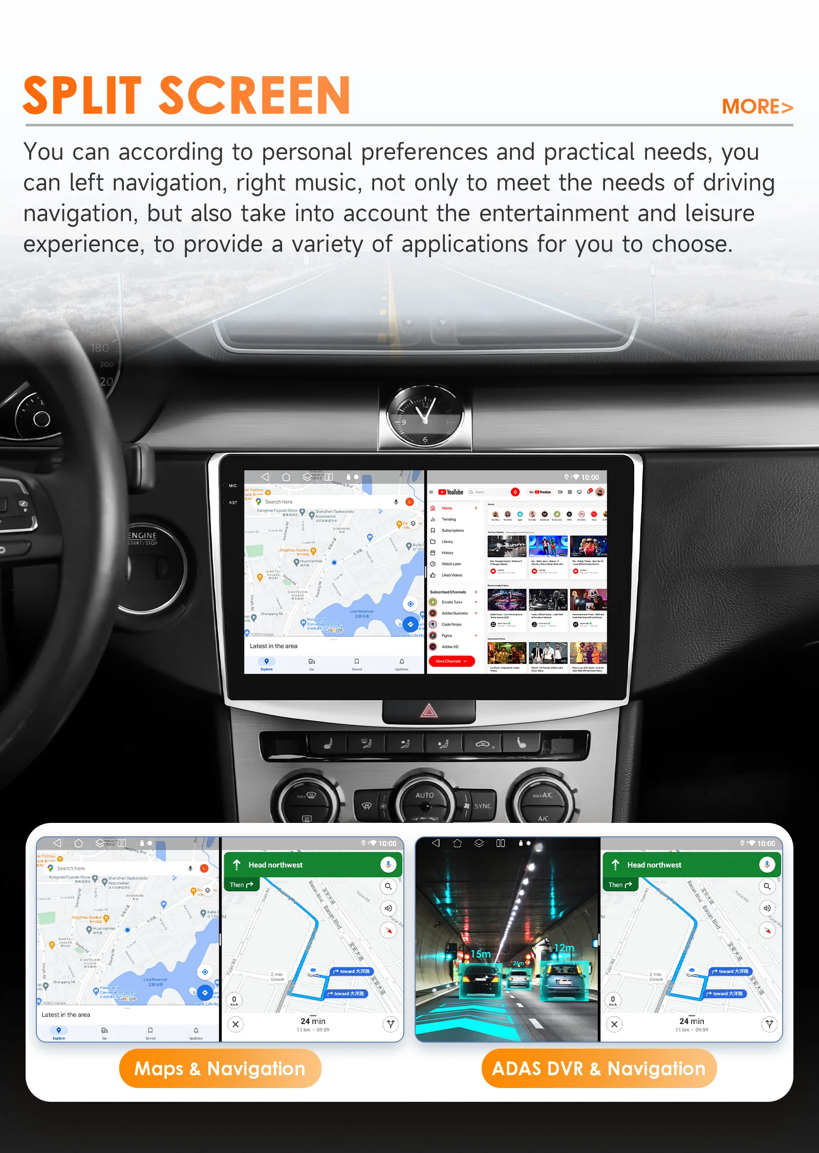 Hizpo Android Auto Radio For Volkswagen VW Passat B7 CC 2010-2015 Multimedia Player 2din AutoRadio GPS Stereo Carplay AI Voice