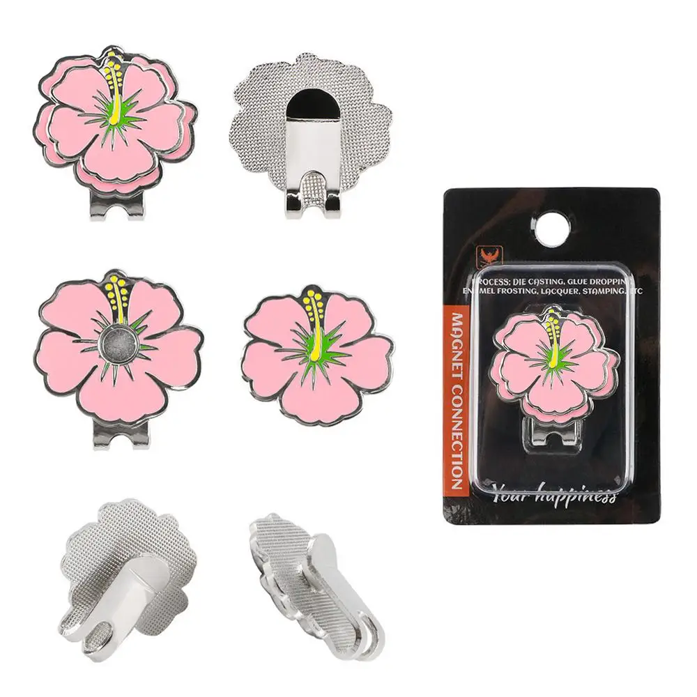 Magnetic Golf Hat Clip Double Layer Mark Removable Golf Hat Clip Unique Ball Marker Holder Leave No Trace Golf Bag Accessories