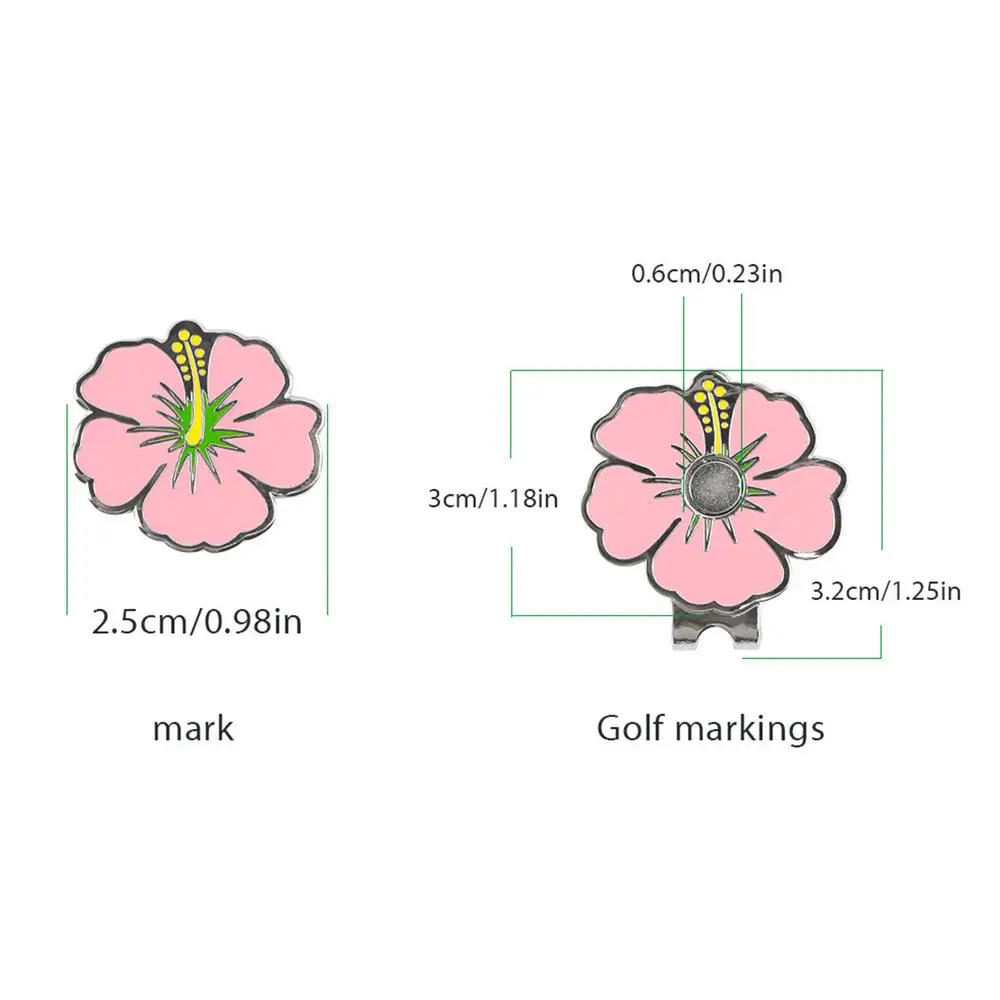 Magnetic Golf Hat Clip Double Layer Mark Removable Golf Hat Clip Unique Ball Marker Holder Leave No Trace Golf Bag Accessories