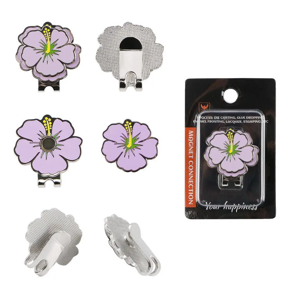 Magnetic Golf Hat Clip Double Layer Mark Removable Golf Hat Clip Unique Ball Marker Holder Leave No Trace Golf Bag Accessories