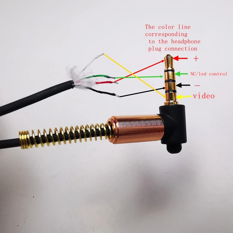 Submarine Chamber Cable4-Core Underwater Imaging Camera Cable 30M Headphone Head Diving Room Fishing Accessories