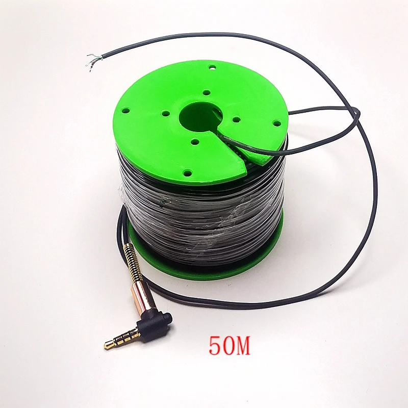 Submarine Chamber Cable 4-Core Underwater Imaging Camera Cable 50M Headphone Head Diving Room Fishing Accessories