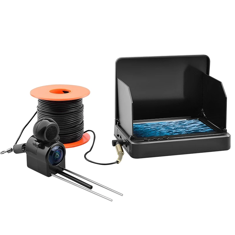 Built-in Battery 1000-Lumen IPS LCD 5-Inch Outdoor Underwater Fishing Camera Monitor