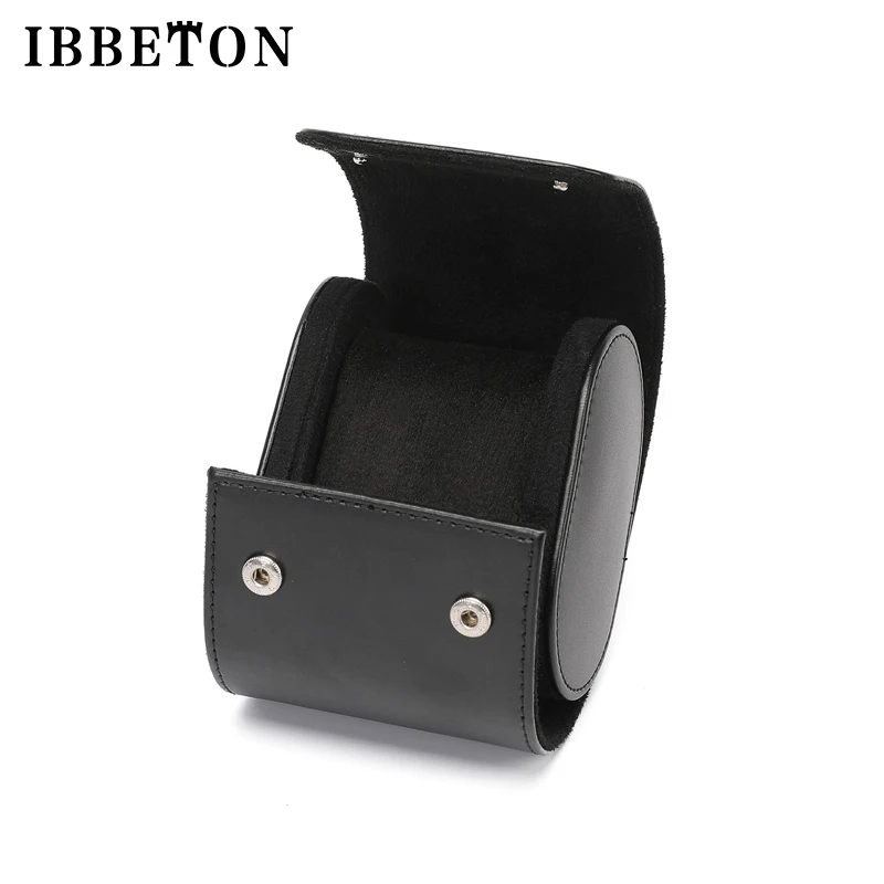 IBBETON 3-Slot Watch Roll Travel Case Portable Vintage Leather Watch Display Case Watch Storage Box Watch Organizers of Men Gift