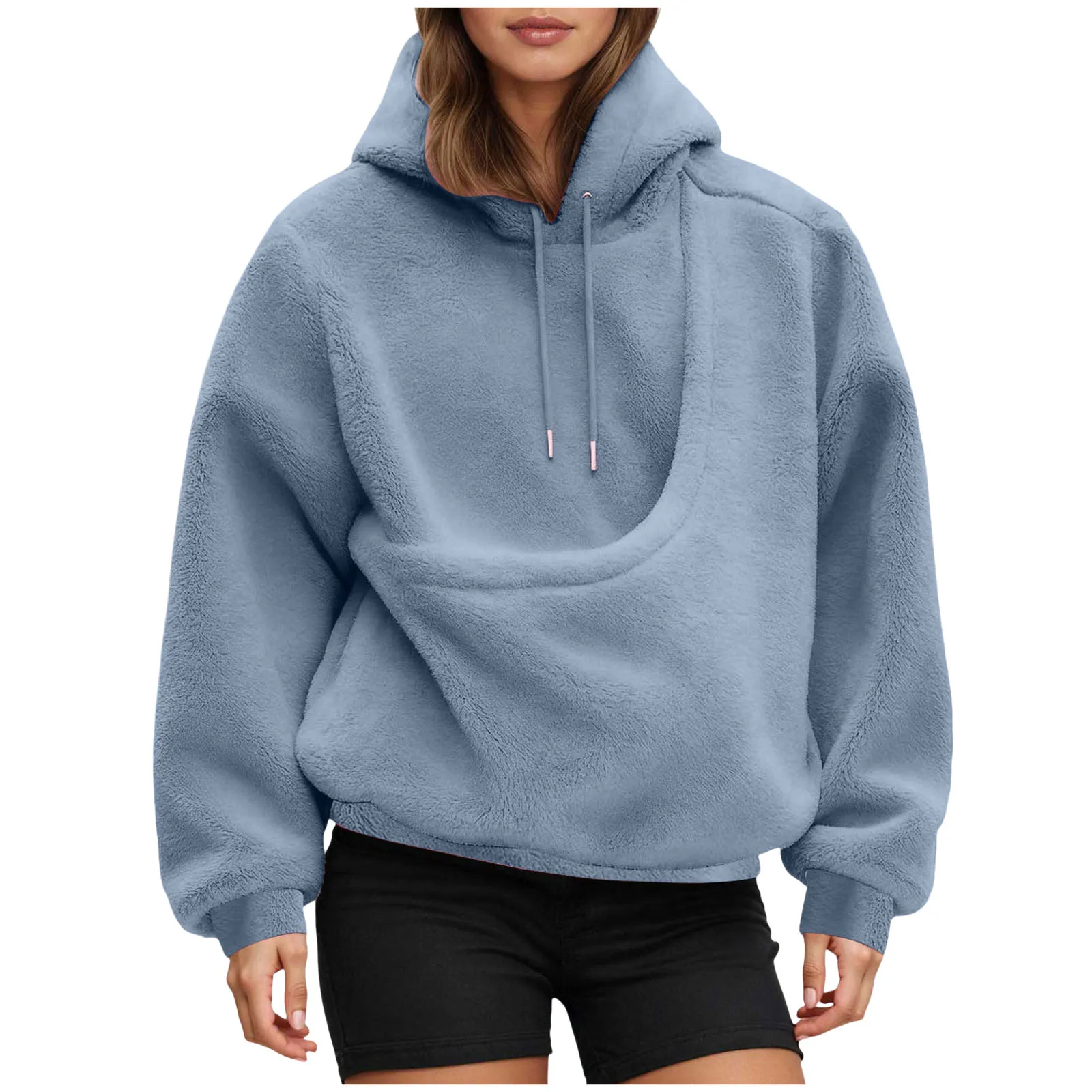 Cat Lovers Hoodie Kangaroo Dog Pet Holder Carrier Big Pouch Pocket Pullovers Sweatshirt Animal Pouch Hood Sweatshirt For Women