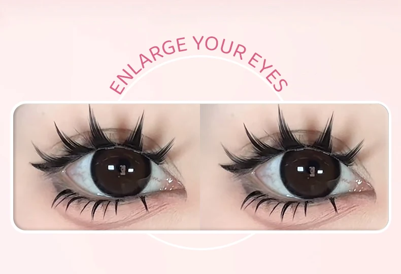 DINGSEN 5 Pairs Manga Lashes Eyes Lashes Soft Natural Long Eyelashes Fake Lashes Anime Wispy Strip False Eyelashes Makeup