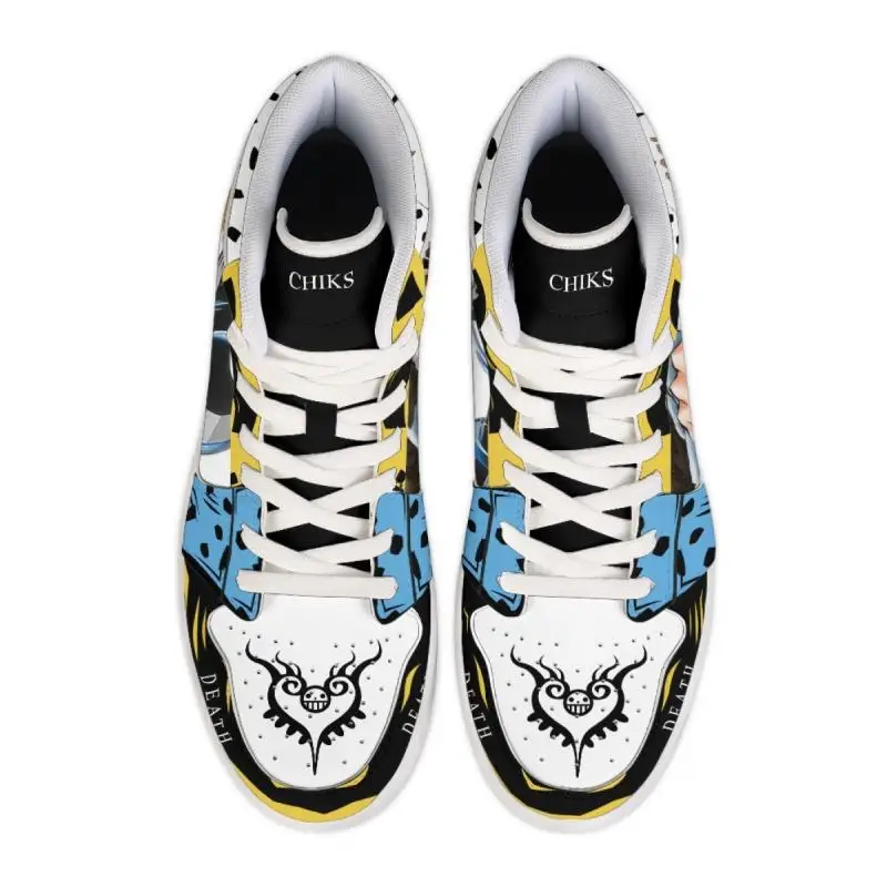 One Piece Customized Anime Sneakers Basketball Shoes Fashion Men and Women High Top Casual Shoes Monkey D. Luffy Festival Gift