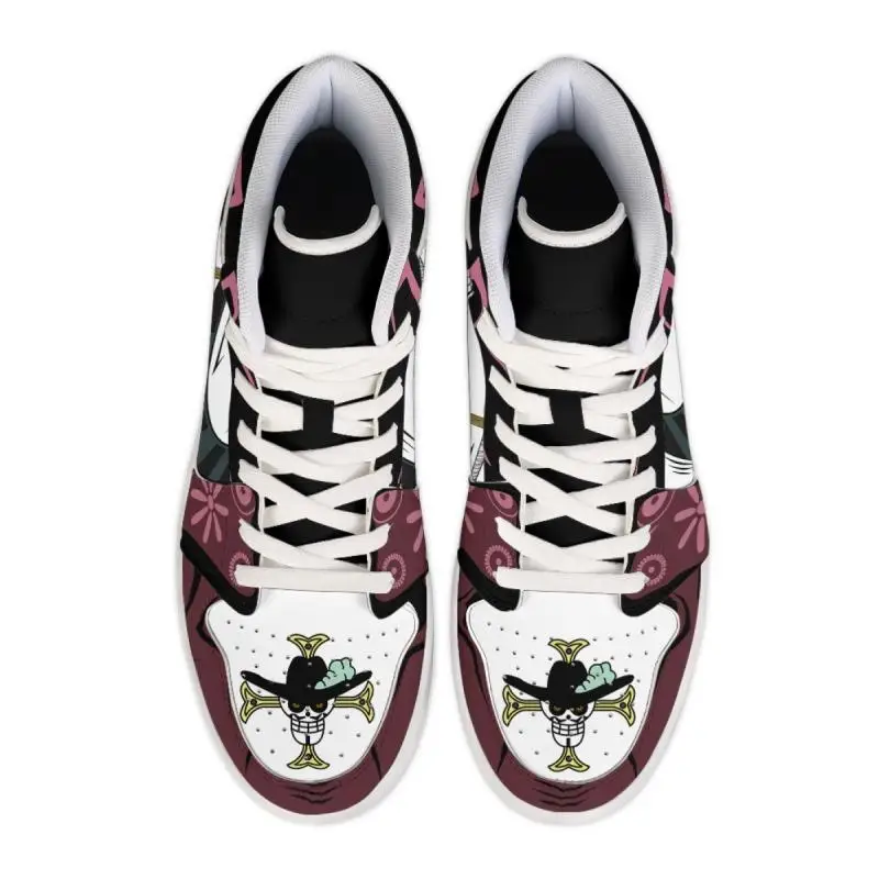 One Piece Customized Anime Sneakers Basketball Shoes Fashion Men and Women High Top Casual Shoes Monkey D. Luffy Festival Gift