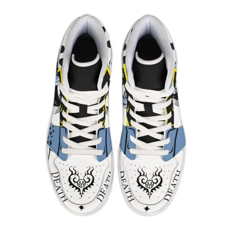 One Piece Customized Anime Sneakers Basketball Shoes Fashion Men and Women High Top Casual Shoes Monkey D. Luffy Festival Gift