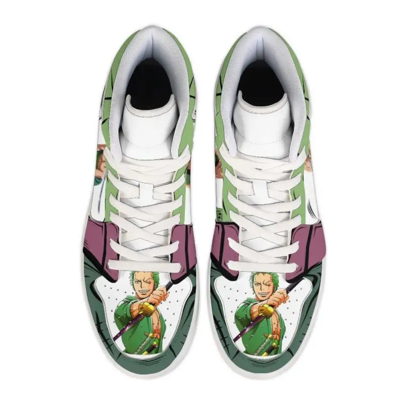 One Piece Customized Anime Sneakers Basketball Shoes Fashion Men and Women High Top Casual Shoes Monkey D. Luffy Festival Gift