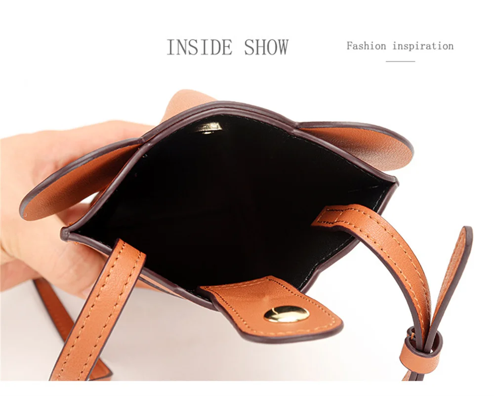 Genuine Leather Shoulder Bag Fashion Elephant Purse Animal Shaped Purse Elephant Phone Bags