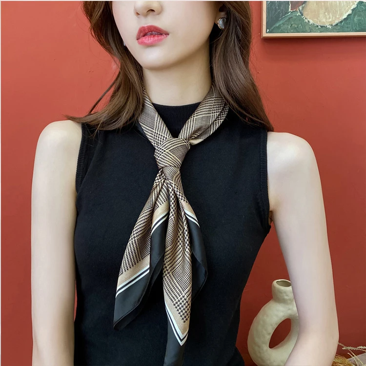 Scarf Women Silk Satin Women Bandana Silk Scarves Scarf for Women Neckerchief Luxury Scarf Foulard Laven Official Store WJ002