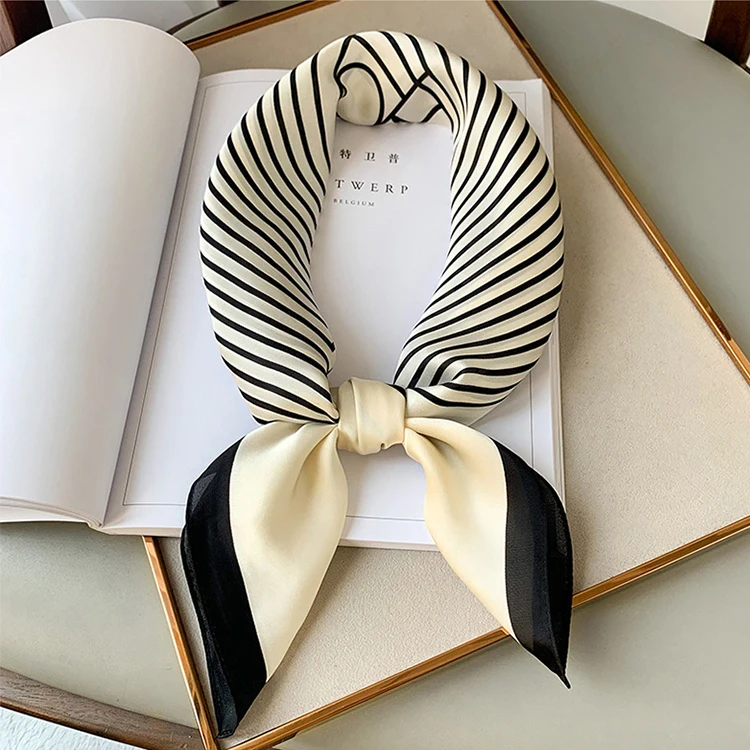 Scarf Women Silk Satin Women Bandana Silk Scarves Scarf for Women Neckerchief Luxury Scarf Foulard Laven Official Store WJ002