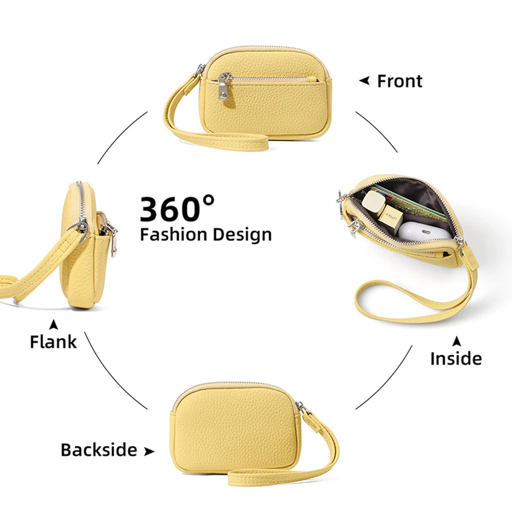 Customized Name Lipstick, Earphone Storage Pouch, Small and Compact Keychain Pendant, Multi-Color Hand-Held Wallet