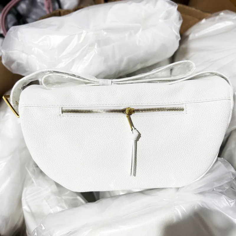 Fashionable Retro New Leather Bag, Women's Dumpling Bag, Shoulder Bags, Crossbody Bags, Trendy and Versatile Soft Leather Bag
