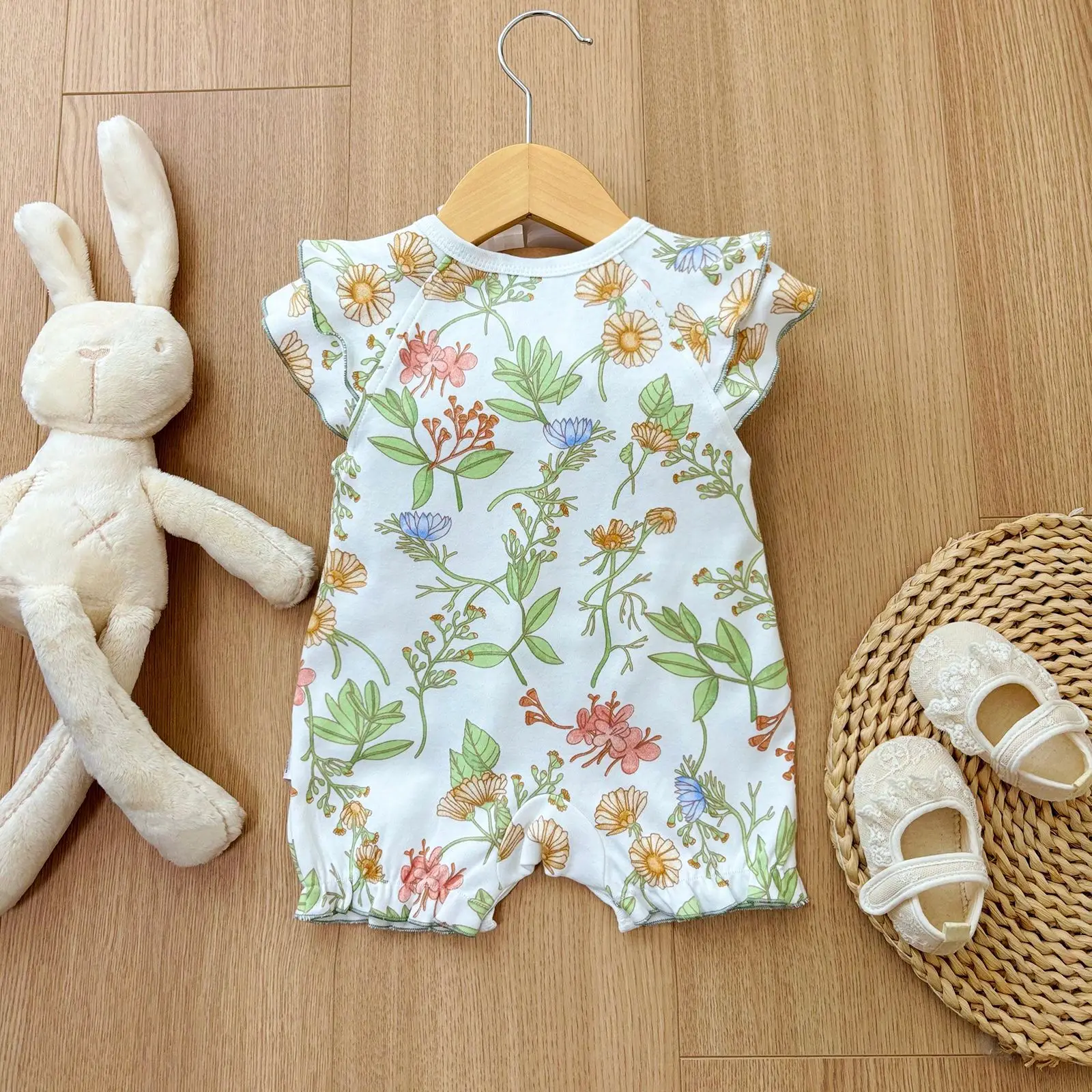 2025 baby girl rompers summer short sleeve clothing cotton Girls Onesies toddlers clothes infant newborn overalls kids homewear