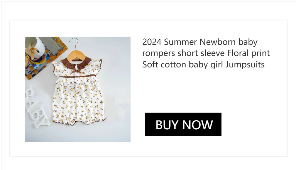 2025 baby girl rompers summer short sleeve clothing cotton Girls Onesies toddlers clothes infant newborn overalls kids homewear