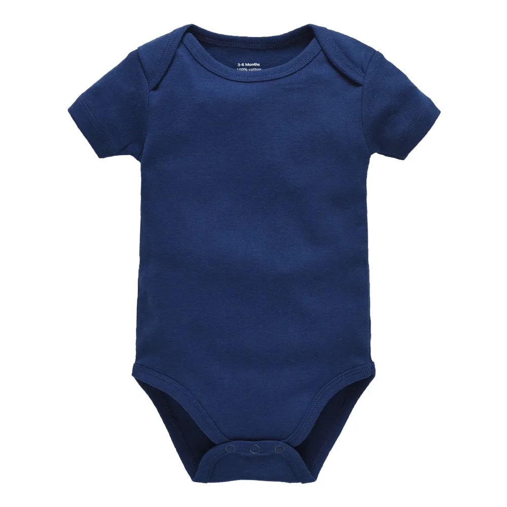 Kavkas 3PCS 5PCS Baby Boys Girls Clothes Solid White Short Sleeve Cotton Baby Bodysuits body bebe 0-24 months Newborn Jumpsuit