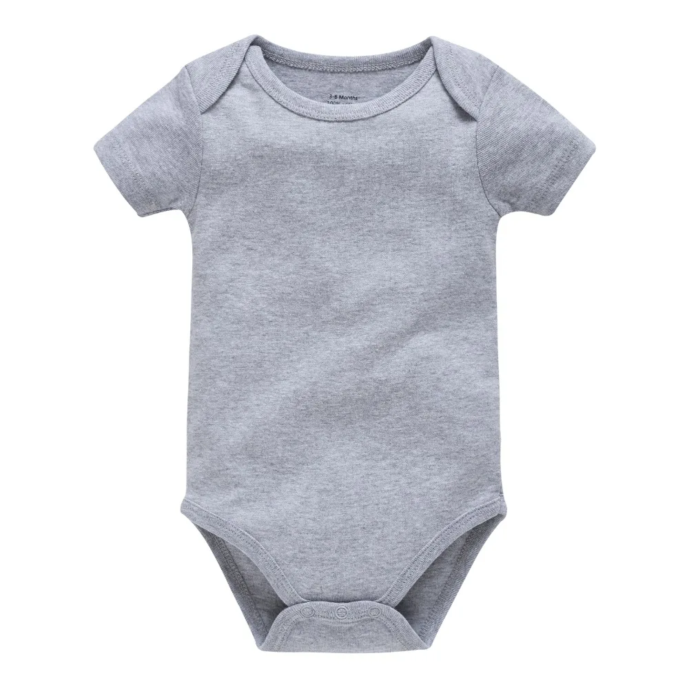 Kavkas 3PCS 5PCS Baby Boys Girls Clothes Solid White Short Sleeve Cotton Baby Bodysuits body bebe 0-24 months Newborn Jumpsuit