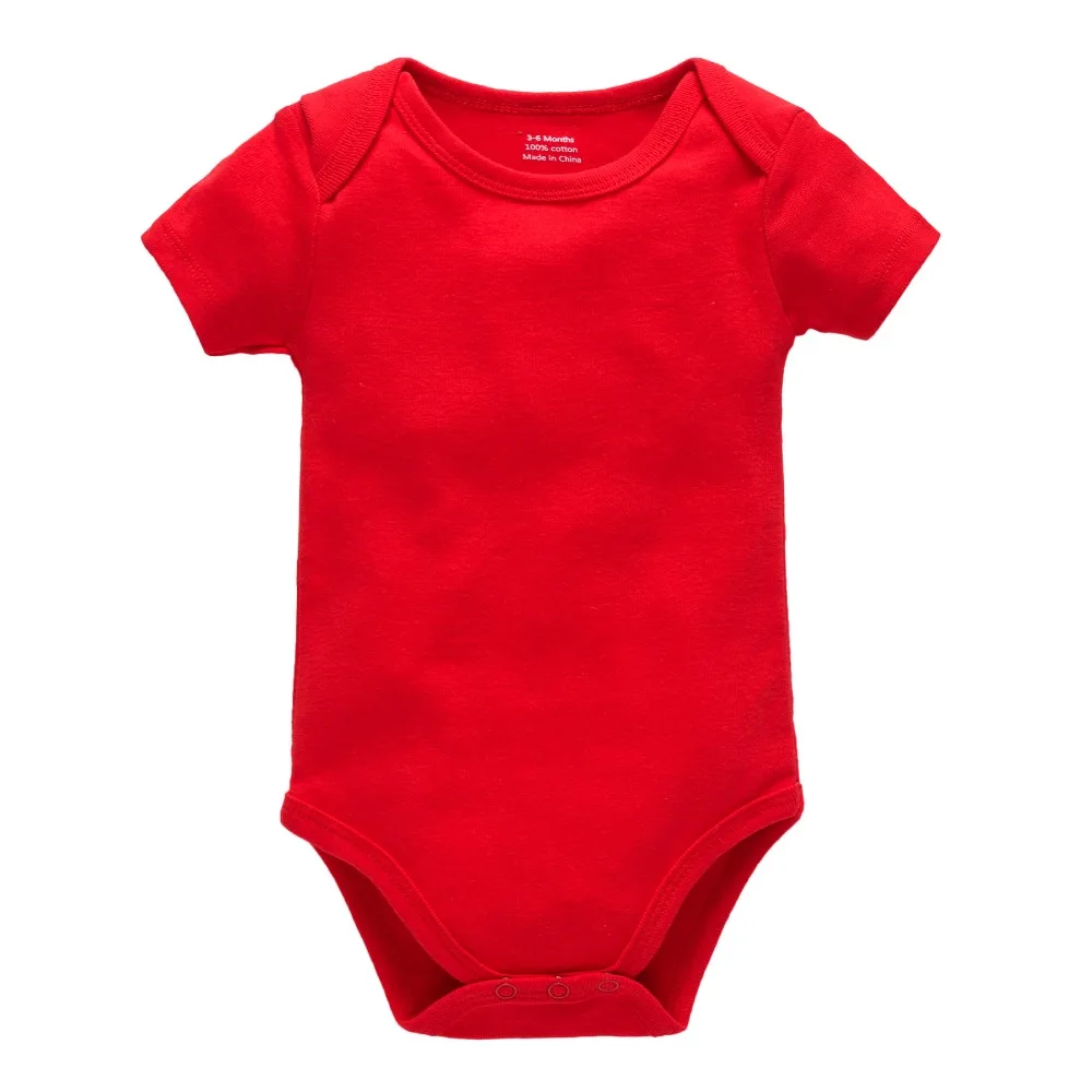 Kavkas 3PCS 5PCS Baby Boys Girls Clothes Solid White Short Sleeve Cotton Baby Bodysuits body bebe 0-24 months Newborn Jumpsuit