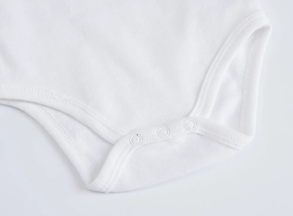 Kavkas 3PCS 5PCS Baby Boys Girls Clothes Solid White Short Sleeve Cotton Baby Bodysuits body bebe 0-24 months Newborn Jumpsuit