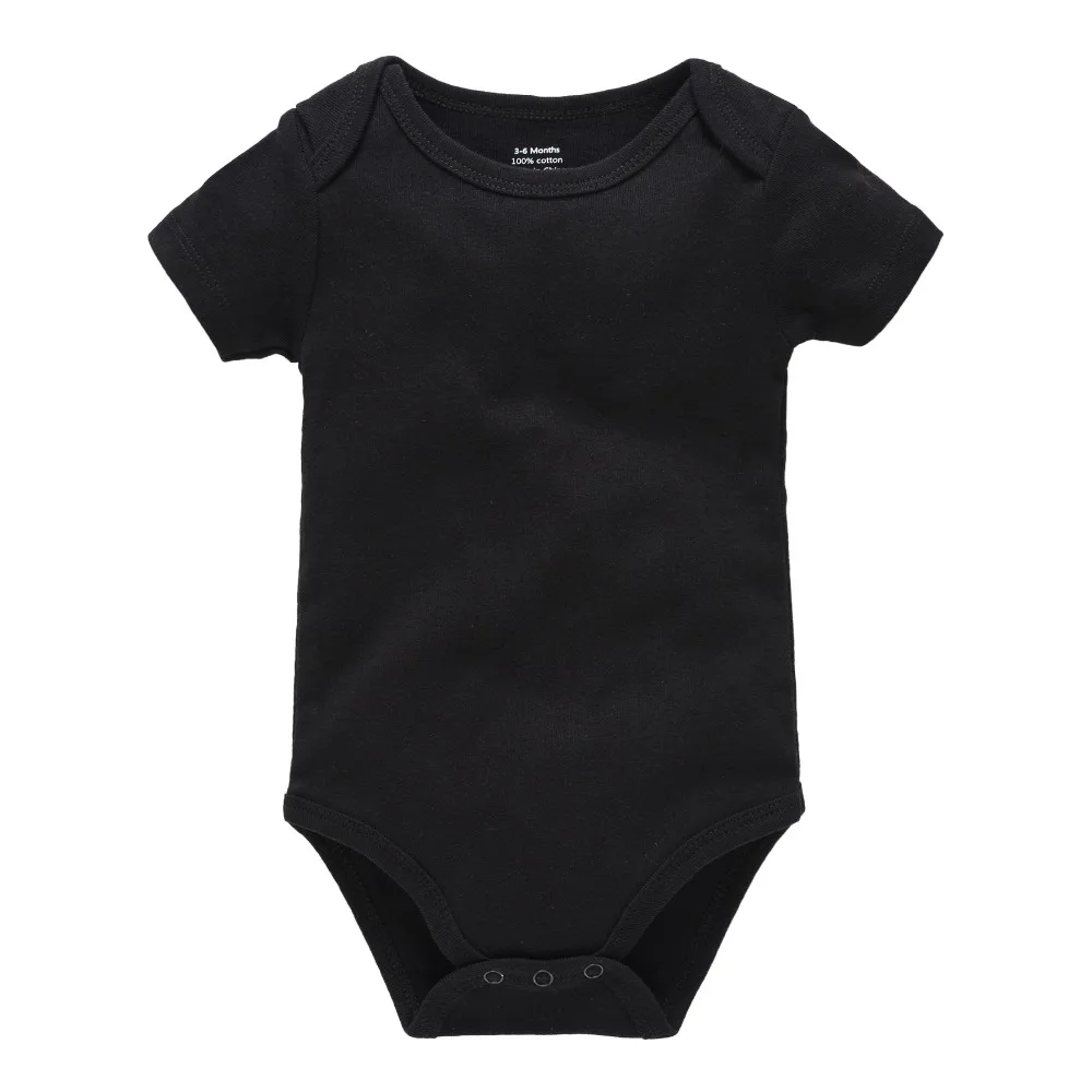 Kavkas 3PCS 5PCS Baby Boys Girls Clothes Solid White Short Sleeve Cotton Baby Bodysuits body bebe 0-24 months Newborn Jumpsuit