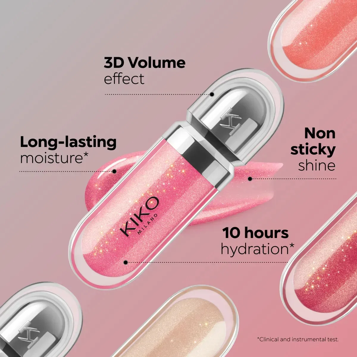 Fashion Kiko 3D Hydra Lip Gloss Colorfast Waterproof Long-lasting Moisturizing Shimmer Makeup Lip Gloss Lady Nature Lip Makeup