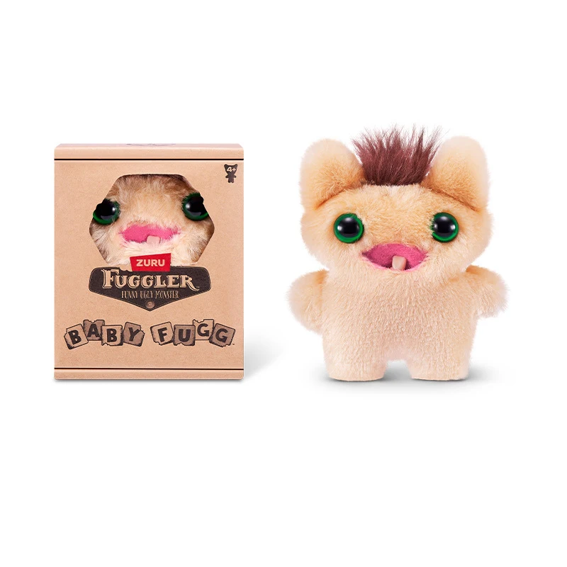 Original Fuggler Baby Fugg Series 4th Generation Mini Soft Plush Doll Teeth Monster Ugly Cute Funny Toy Chlidren Christmas Gift