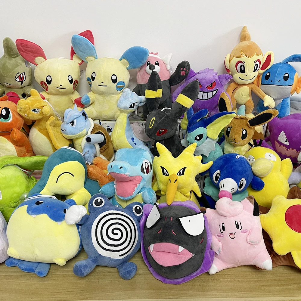20cm Dragonite Plush Toys Pokemon Pikachu Squirtle Bulbasaur Charmander Gengar Eevee Dragonite Stuffed Toys Xmas Kid Gift